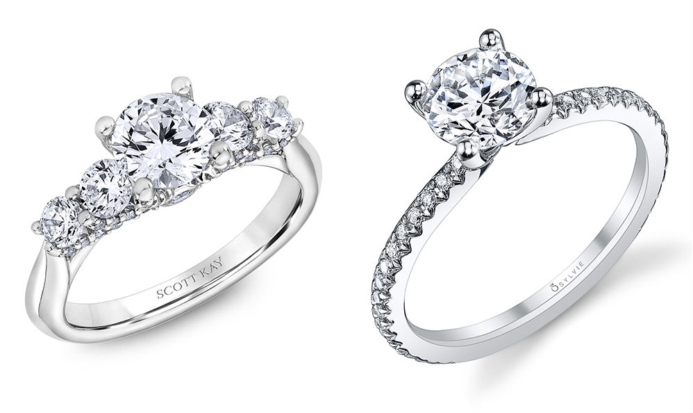 Scott Kay and Sylvie Engagement Rings