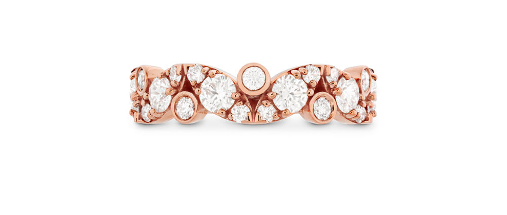 Hearts on Fire Rose Gold Wedding Band