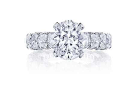 A bold and distinctive oval engagement ring from TACORI, available at Rogers Jewelry Co.