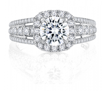 An A.JAFFE Metropolitan engagement ring, available at Rogers Jewelry Co. An A.JAFFE Metropolitan engagement ring, available at Rogers Jewelry Co.