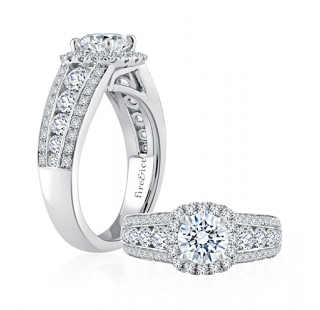 An Aria engagement ring from Fire & Ice, available at Rogers Jewelry Co. An Aria engagement ring from Fire & Ice, available at Rogers Jewelry Co.
