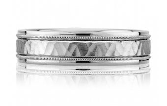 A Two Tone wedding band from A.JAFFE, available at Rogers Jewelry Co. A Two Tone wedding band from A.JAFFE, available at Rogers Jewelry Co.